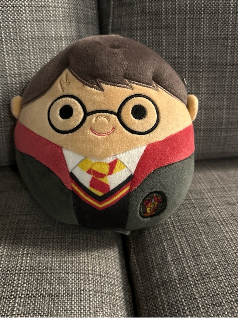 Plush Wizard Character Toy in Brown, Red & Yellow